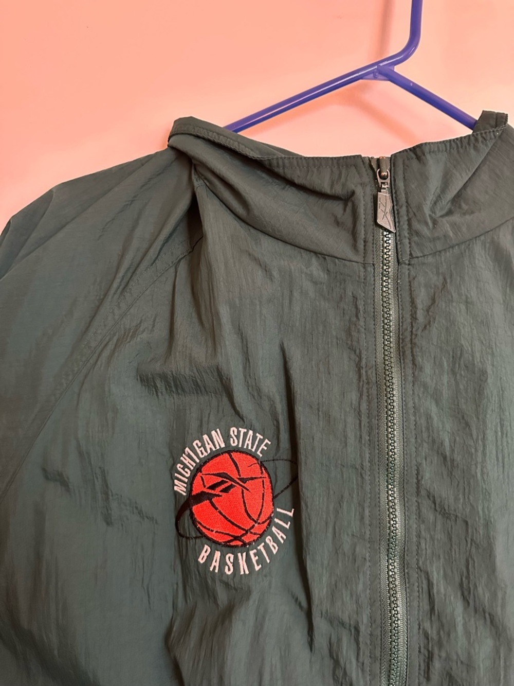 VINTAGE Michigan State Basketball Reebok Jacket